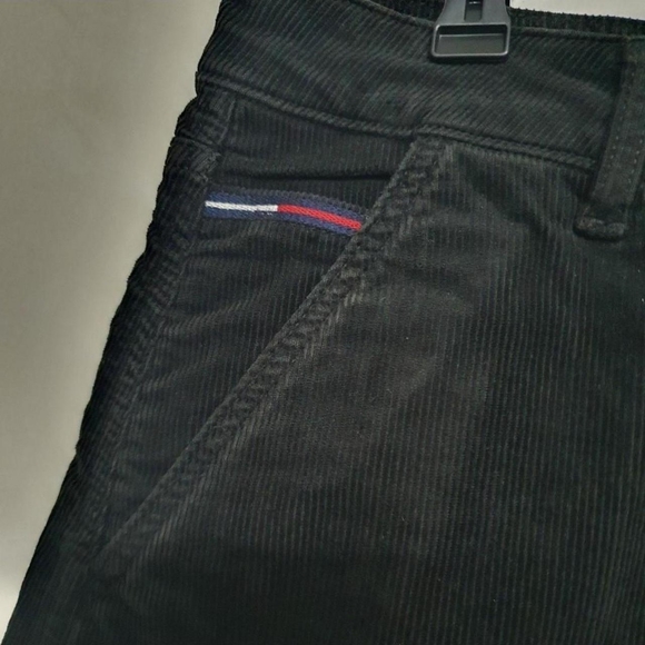 Tommy hilfger black cord A line mini skirt Size 30" waist Bnwt - Picture 3 of 4